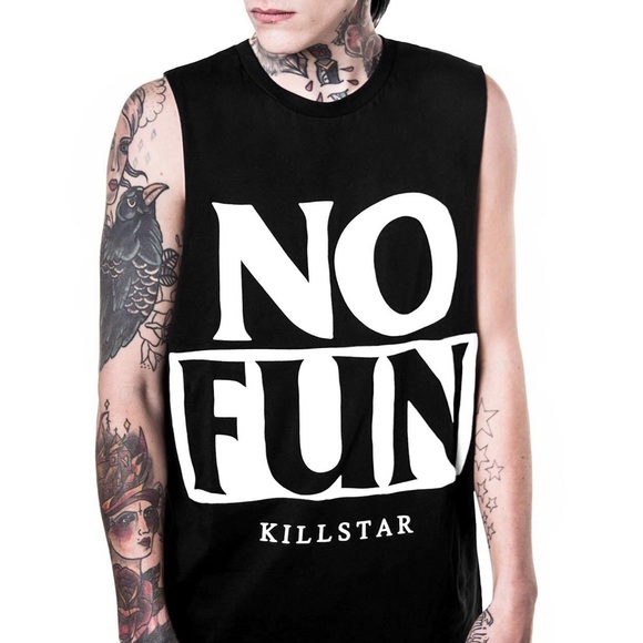 Killstar Tops - NWT KILLSTAR NO FUN tank top goth punk emo